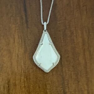 Elegant Silver Pendant Necklace Kendra Scott
